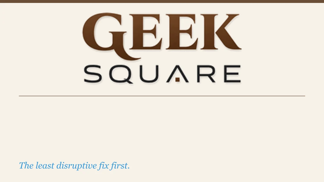Geek Square — Computer repair & technology help