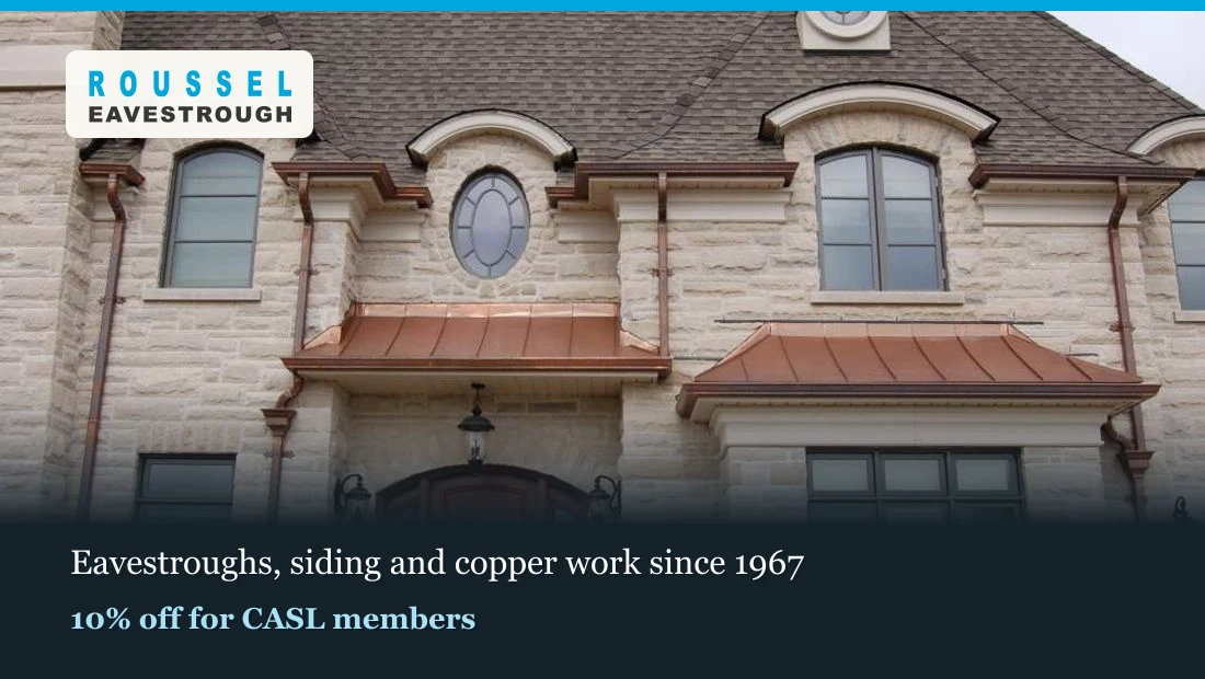 Roussel Eavestrough — Eavestroughs, siding & exterior trim