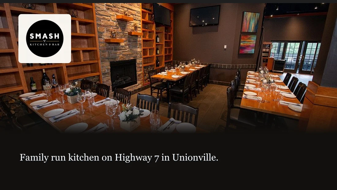 Smash Kitchen & Bar — Family restaurant & food